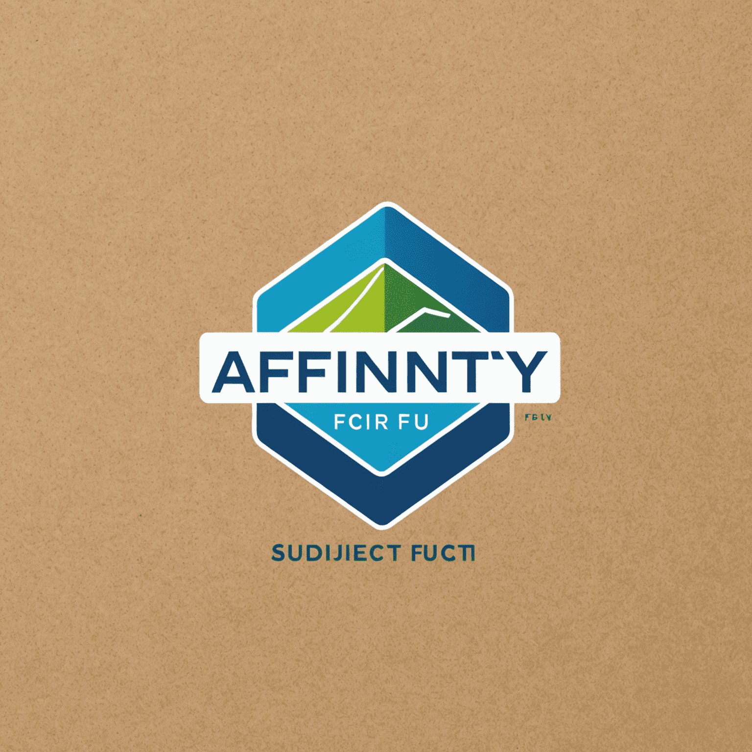 Affinity FCU logo featuring modern, sleek design with blue and green elements