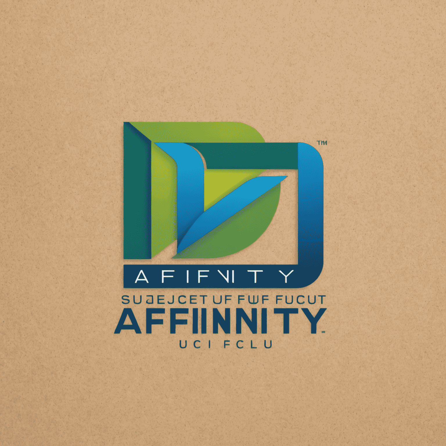 Affinity FCU logo featuring modern, sleek design with blue and green elements