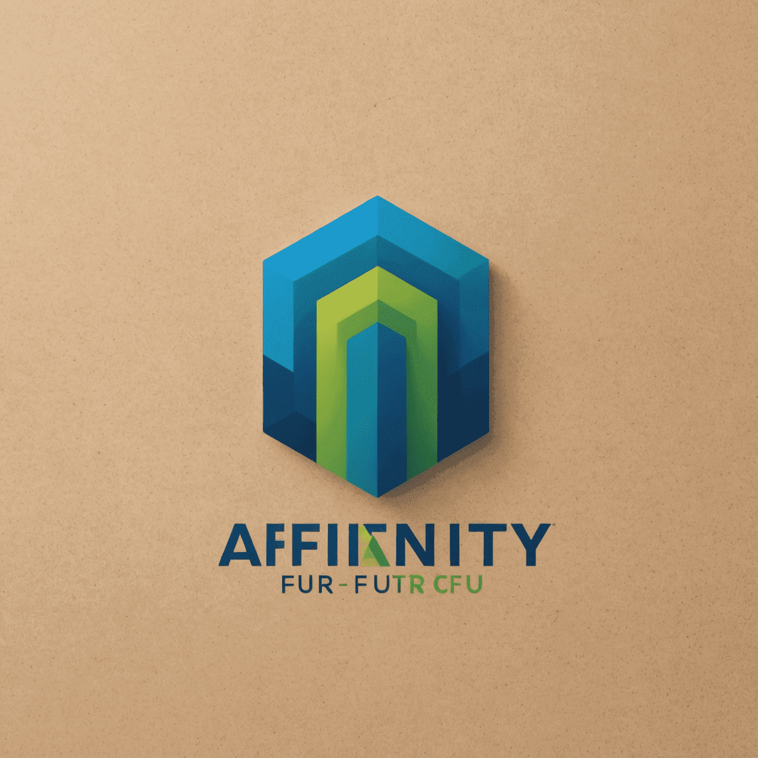 Affinity FCU logo featuring modern, sleek design with blue and green elements